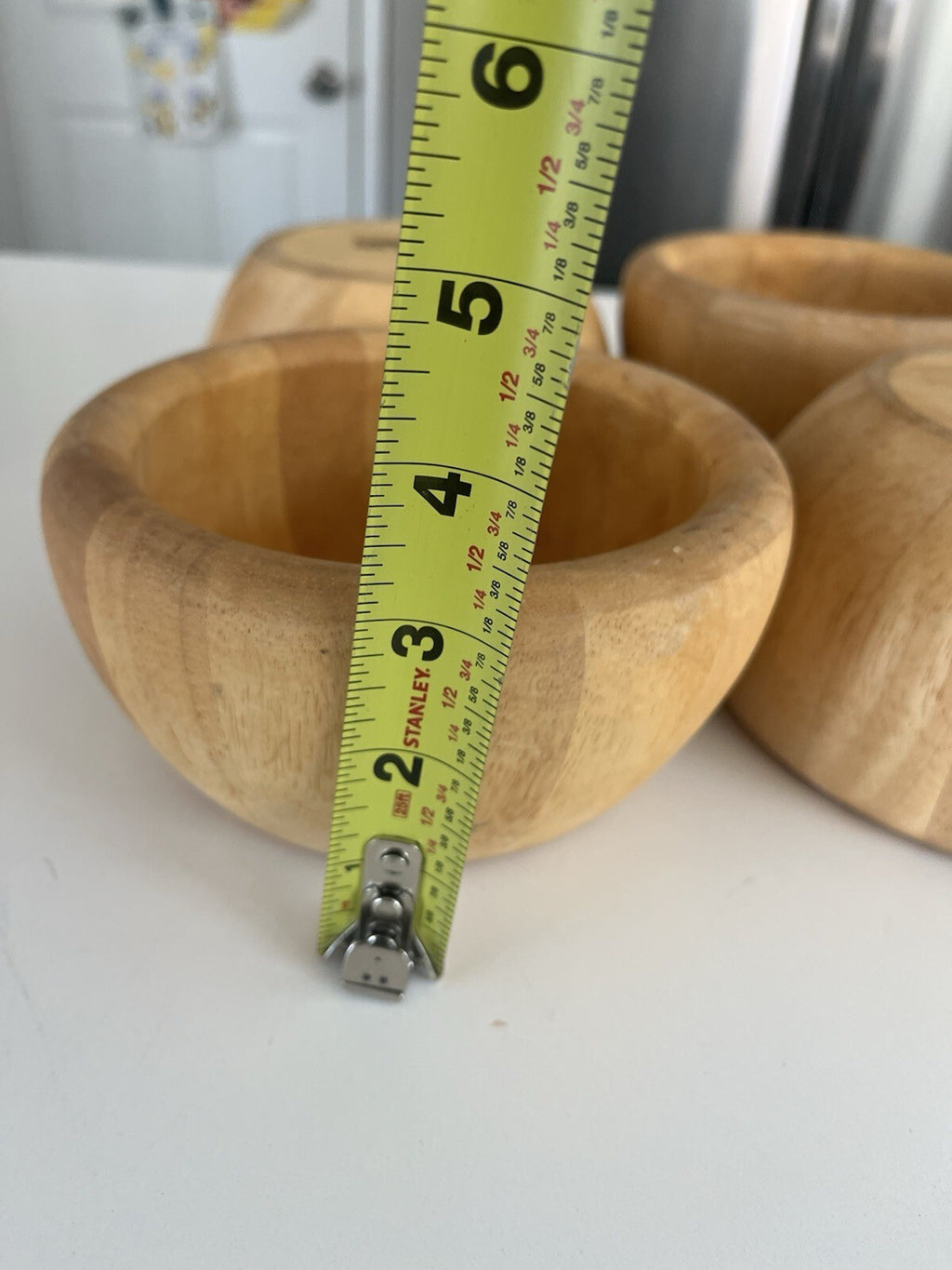 Crate And Barrel Wooden Salad Bowl Made In Thailand