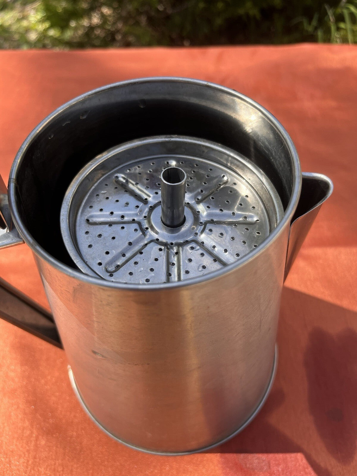 COFFEE POT PERCOLATOR 2-8 CUPS ALUMINIUM STOVE TOP CAMP COFFEE POT