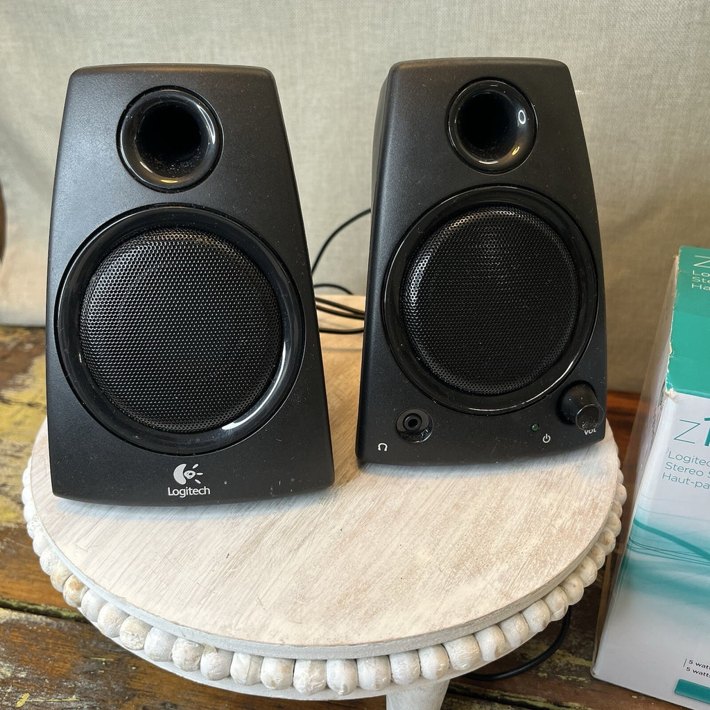 Logitech Z130 Full Stereo Sound 3.5mm Jack Compact Laptop computer Speakers