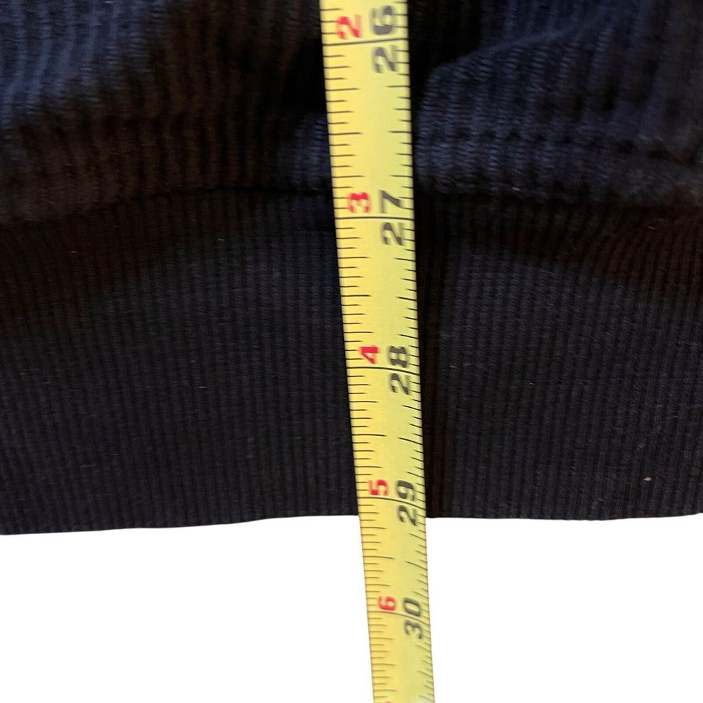 Ribbed pullover sweater with front pocket size large