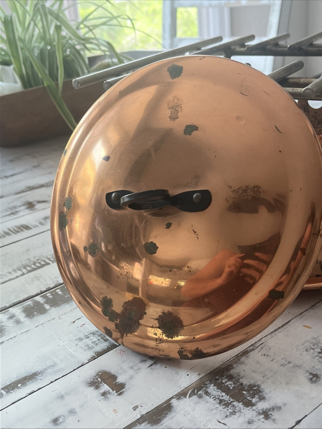 Spring Switzerland Copper Flambe. Missing Few Parts. Smll Dent