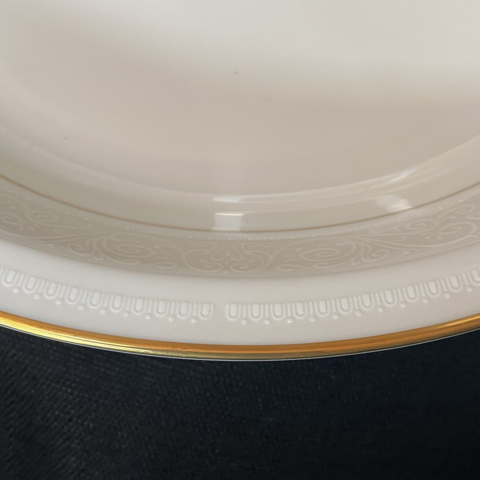 Noritake Tulane Oval Vegetable Serving Bowl China Ivory #7562