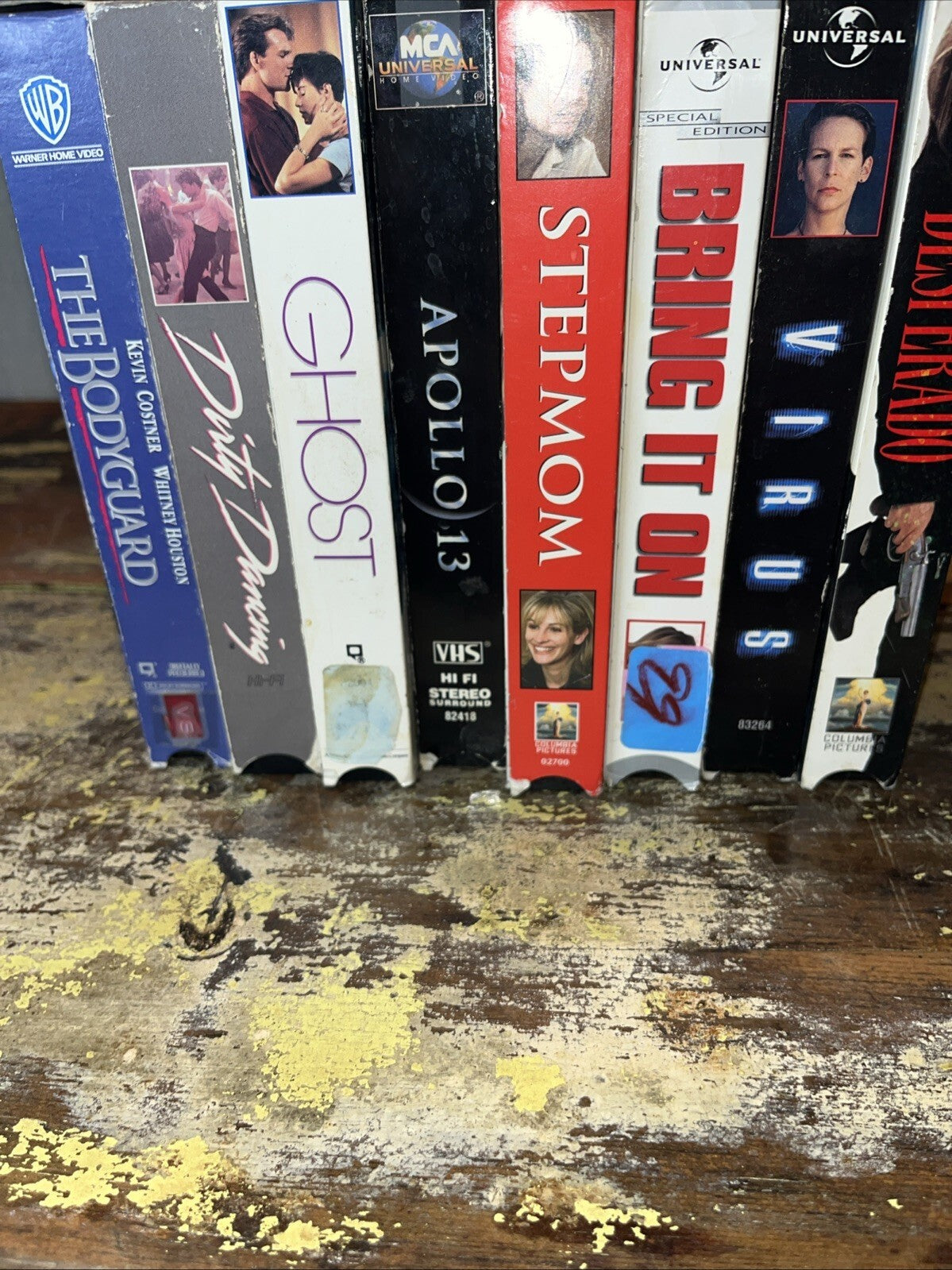 VHS Movies, Lot Of  8 Preowned Movies. Exterior package does have imperfections.
