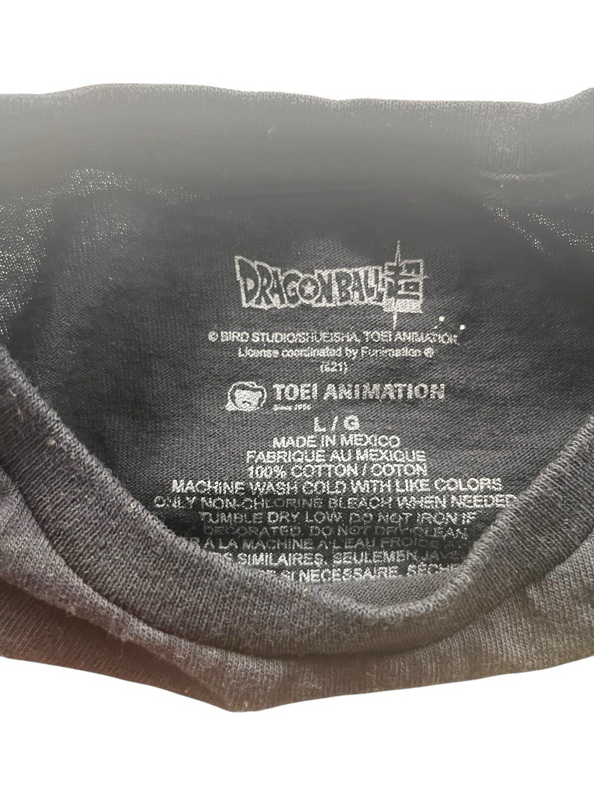 Dragon Ball Z Black T Shirt Slim Fit Mens Size LARGE  GUC