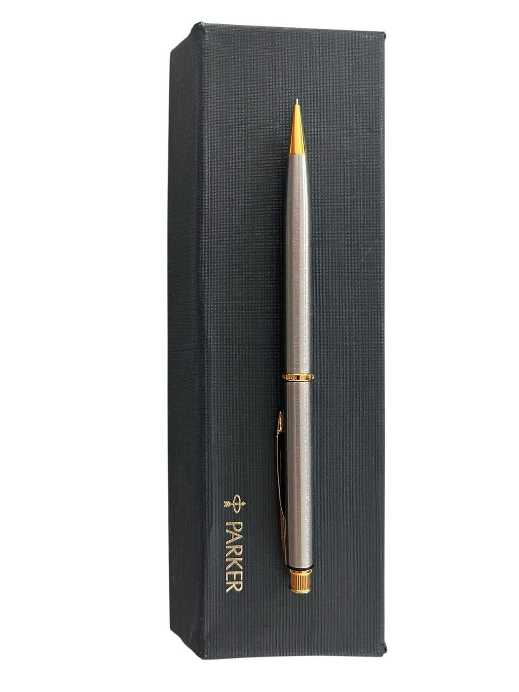 Parker Insignia Pencil 0.5 mmStainless Steel. Missing Pen. Inscribed Name On Pen