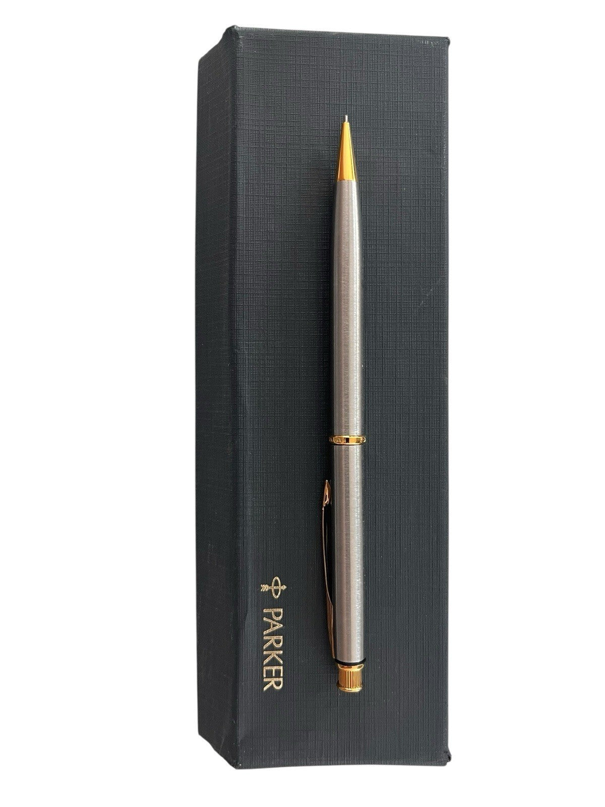 Parker Insignia Pencil 0.5 mmStainless Steel. Missing Pen. Inscribed Name On Pen