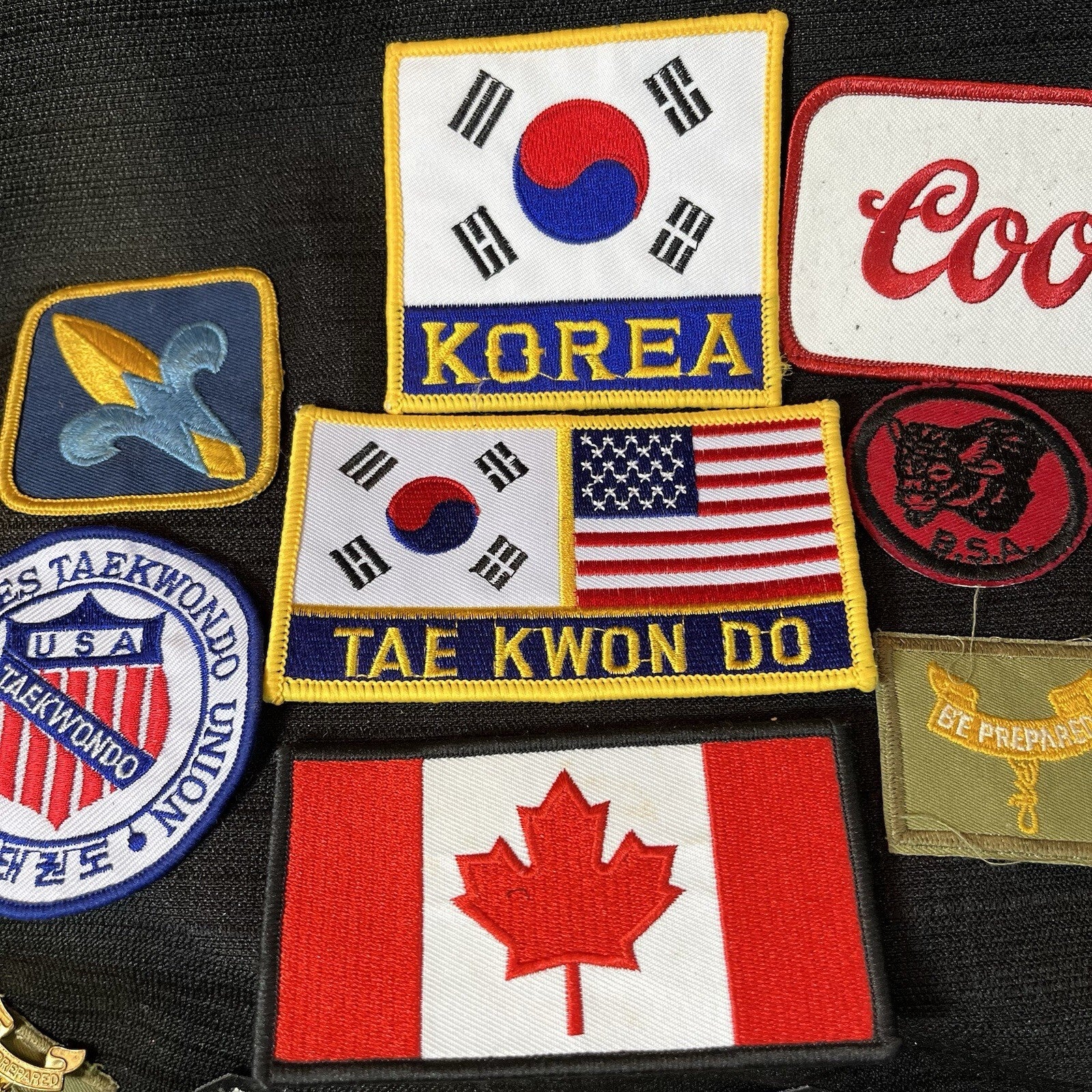 Assorted Patch Collection . Iron On And Sew On