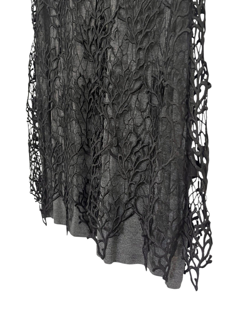 HD in Paris Anthropologie Black Sleeveless Lace Shift Mini Dress Size 12