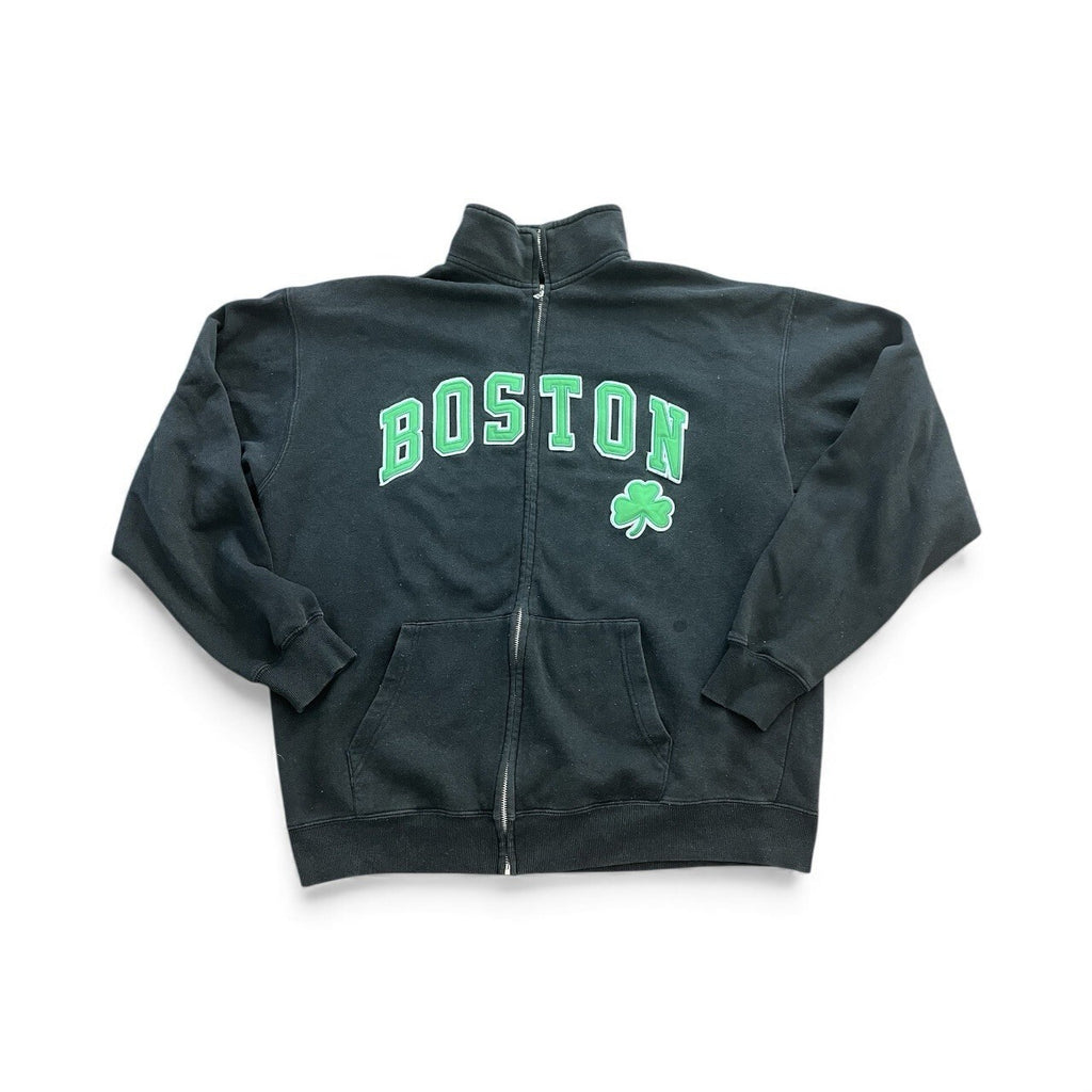 Bay State apparel Boston St. Patrick’s Day Zip Up Sweatshirt Men’s XL Shamrock