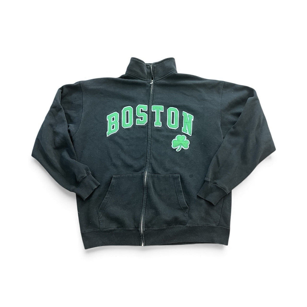 Bay State apparel Boston St. Patrick’s Day Zip Up Sweatshirt Men’s XL Shamrock