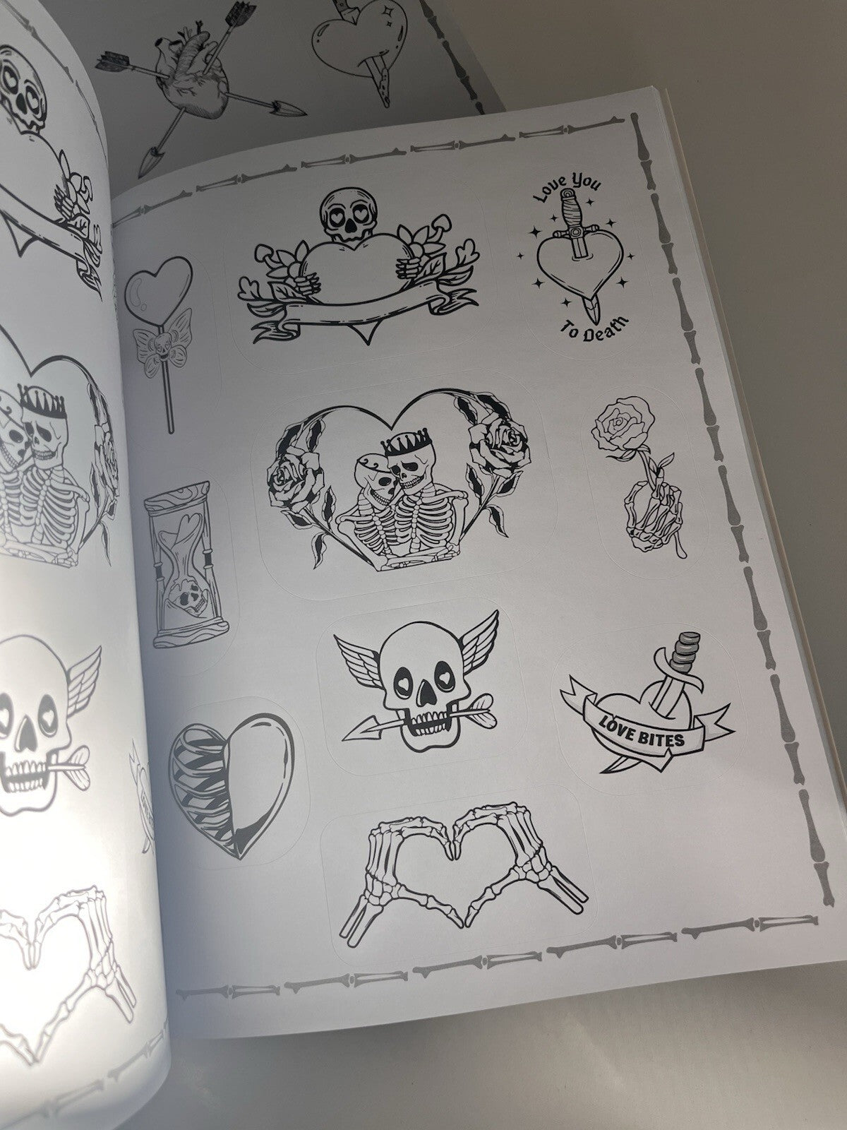Love You to Death Coloring Stickers 2 Books. ***one Sticker Missing