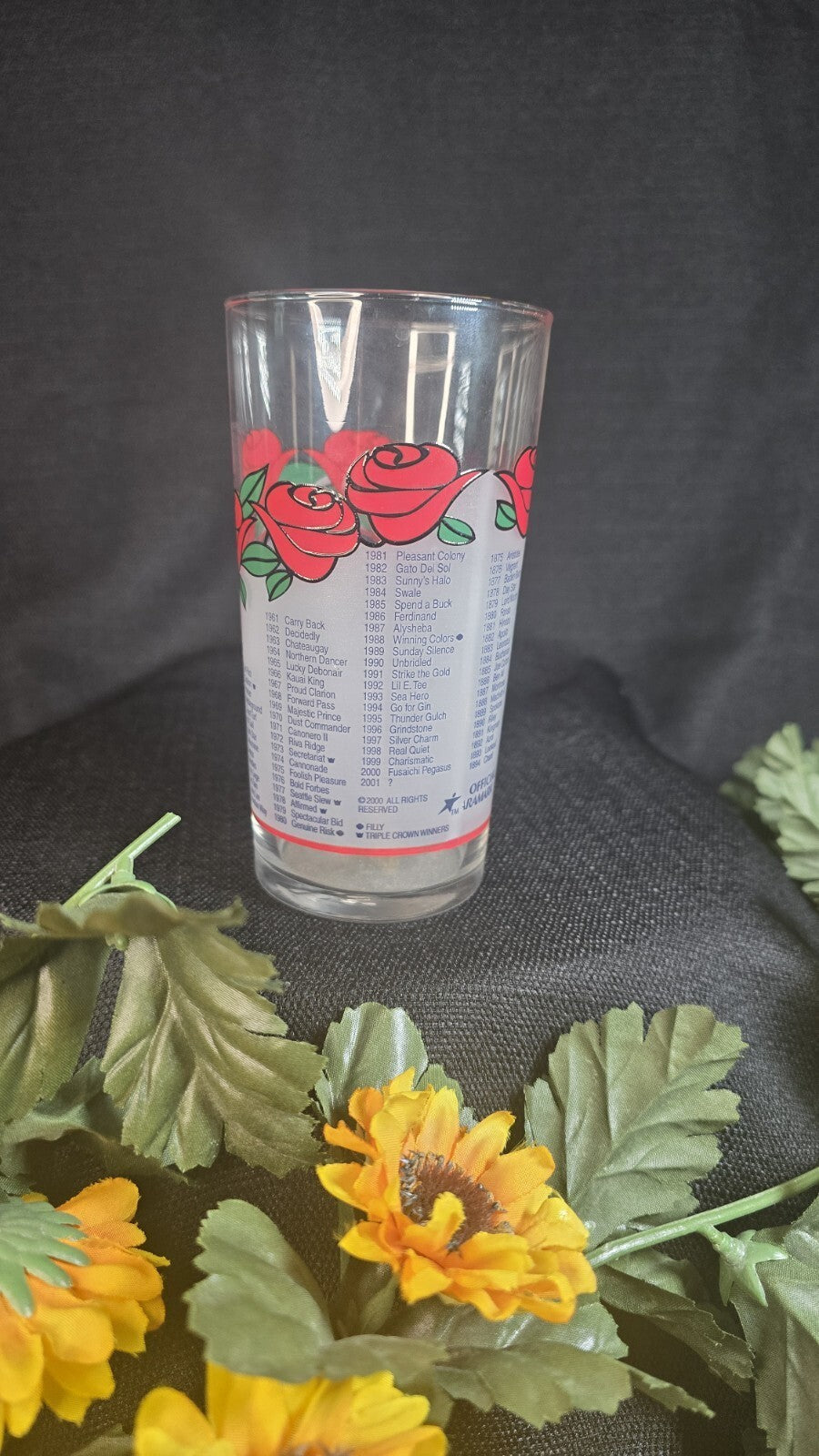 Kentucky Derby Commemorative "Mint Julep" 5 1/2" Glass 2001 Race #127