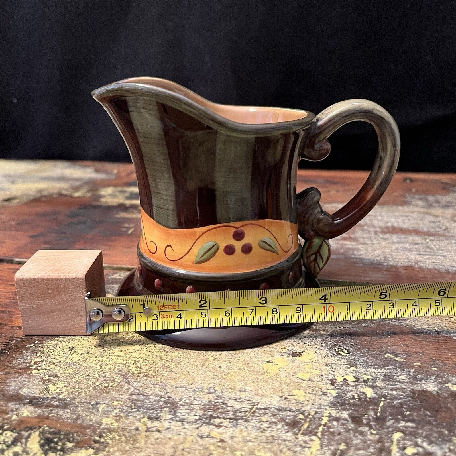 Demdaco Chocolate Berries Creamer Pitcher Deb Hrabik 2002