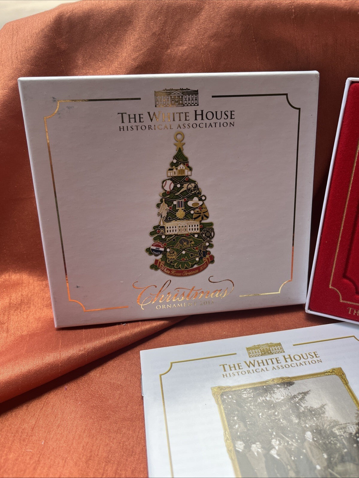 White House Christmas Ornament Historical Association 2015 Christmas Tree In Box
