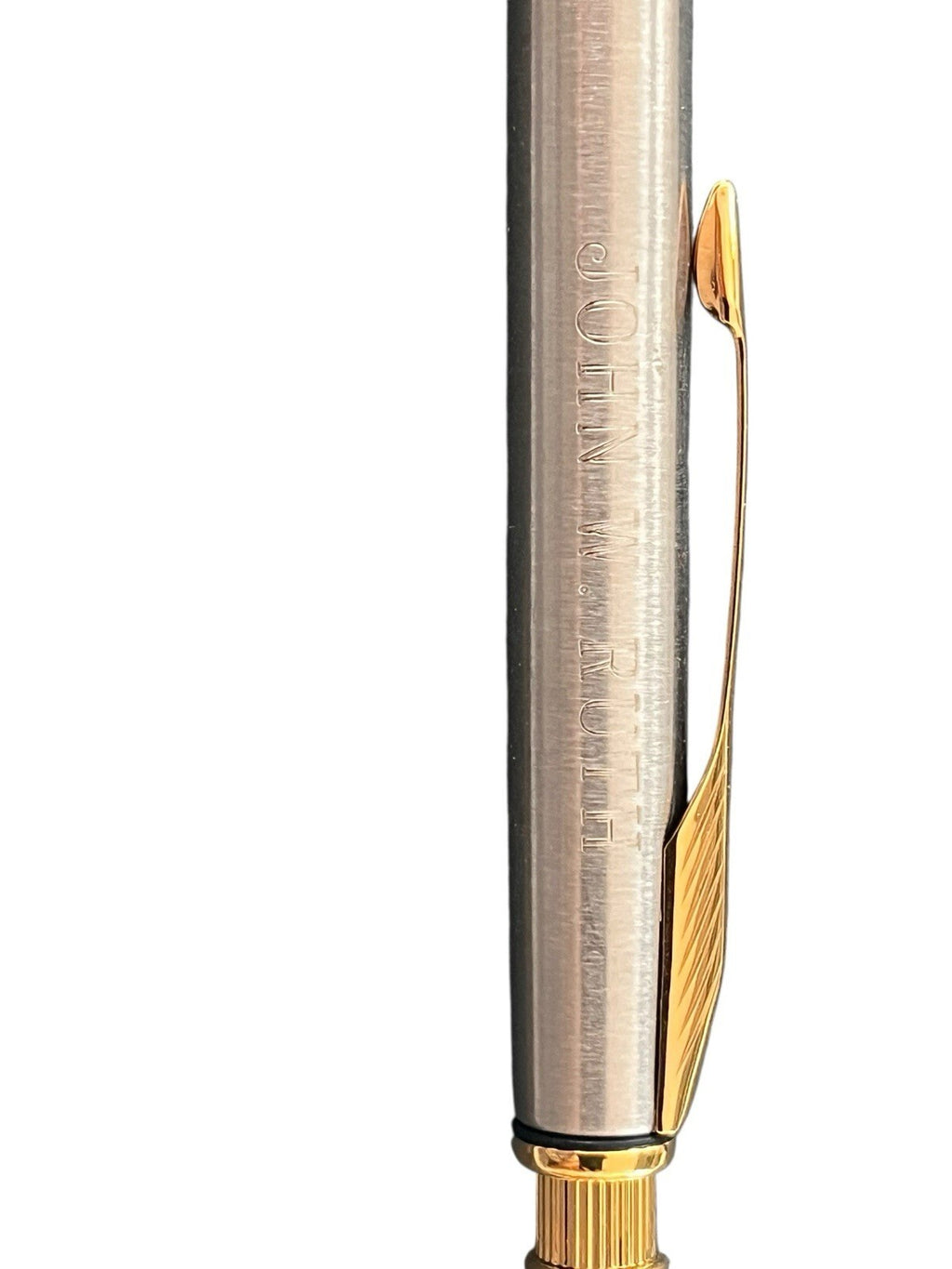 Parker Insignia Pencil 0.5 mmStainless Steel. Missing Pen. Inscribed Name On Pen