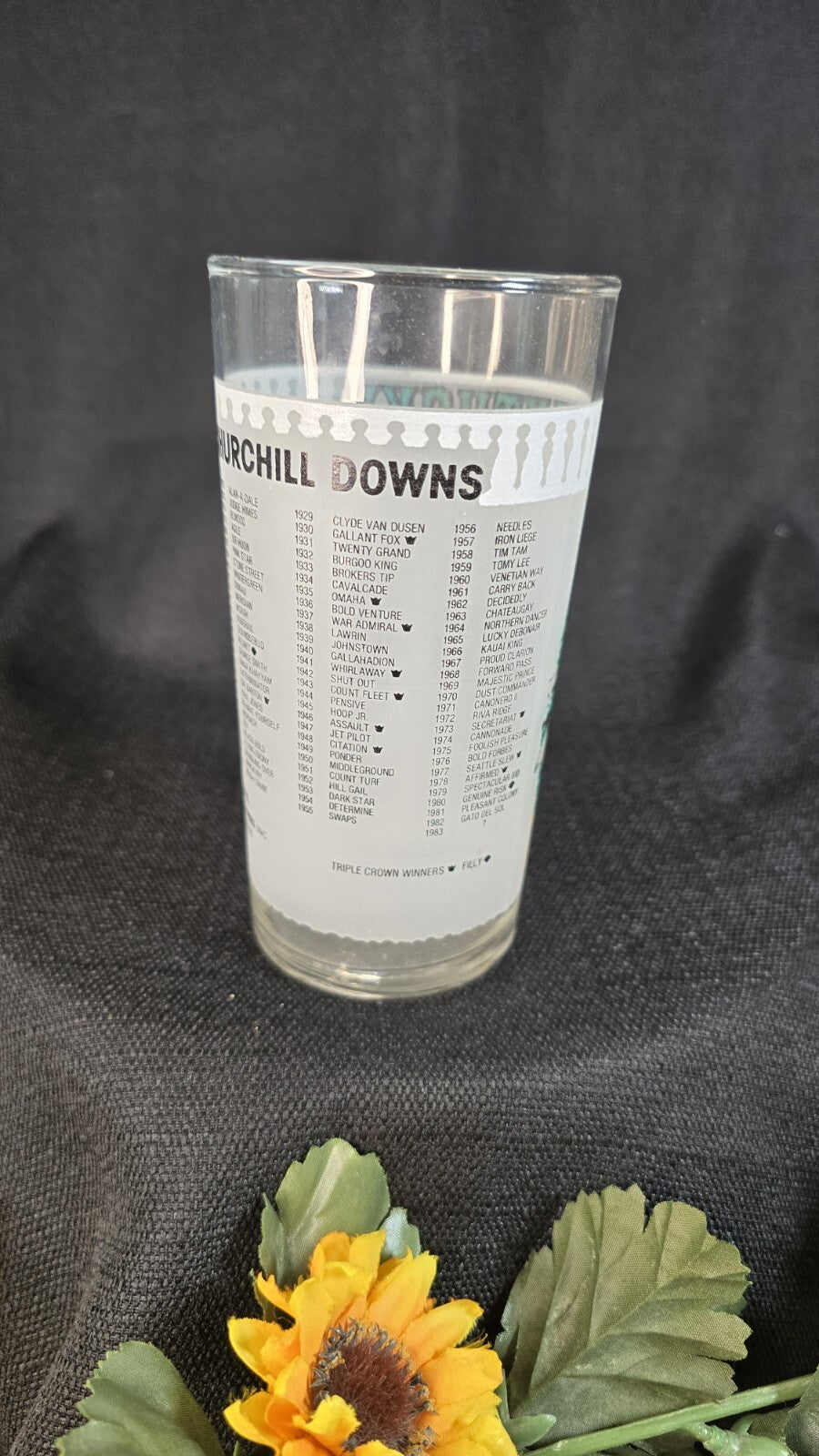 Kentucky Derby 1983 Drinking Glass Churchill Downs 5 1/4"