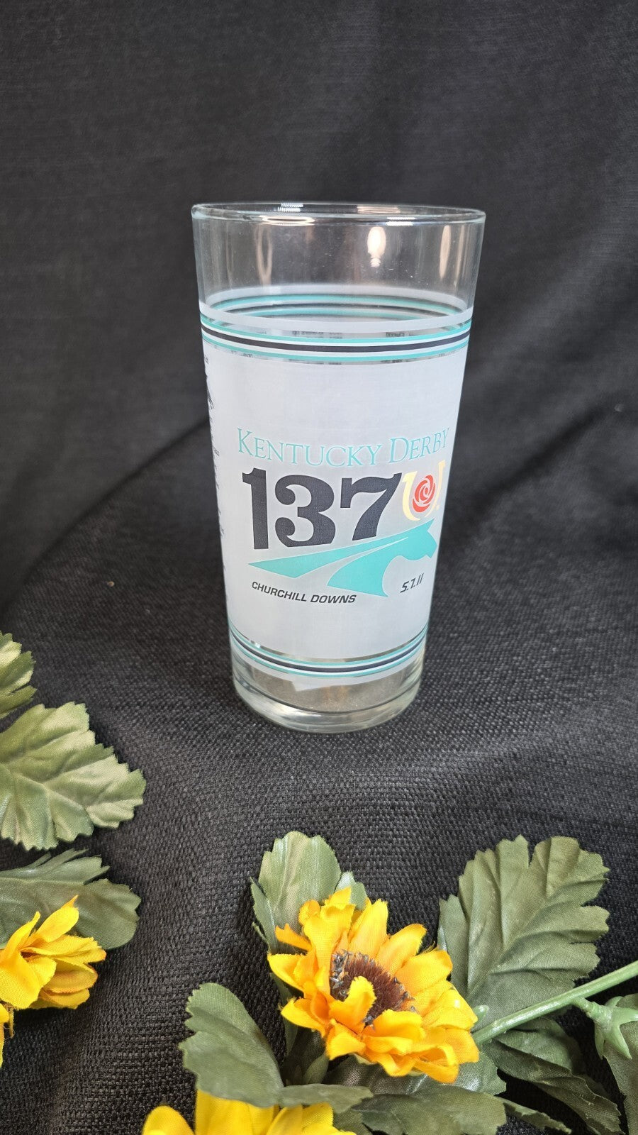2011 Official Kentucky Derby #137 Mint Julep Souvenir Glass Churchill Downs