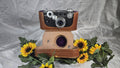 Vintage Aurgus 35mm Camera With Original Leather Case