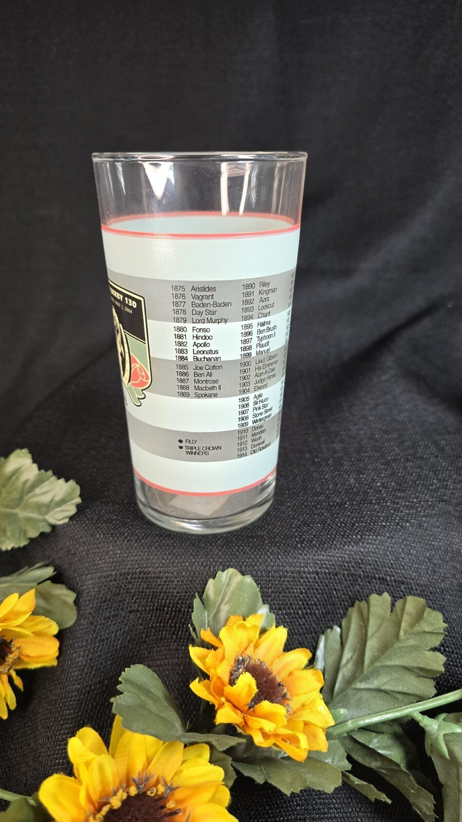 2004 Kentucky Derby Souvenir Churchill Downs Mint Julep Glass 130th Running