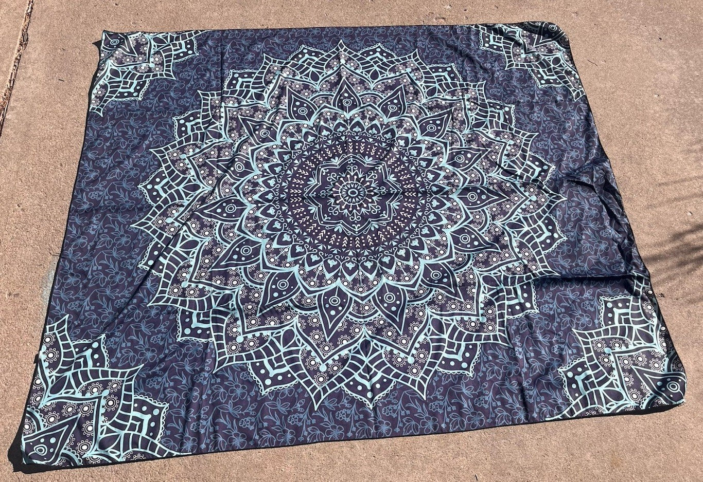 Tapestry mandala celestial Trippy Psychedelic 50.5 X 55.5