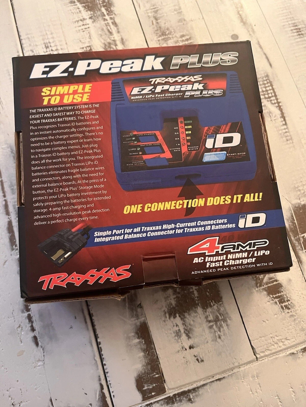 Traxxas 2970-2SR Battery 2844R 2S 5200mAh Hardcase 35C EZ-Peak 4A Charger Combo