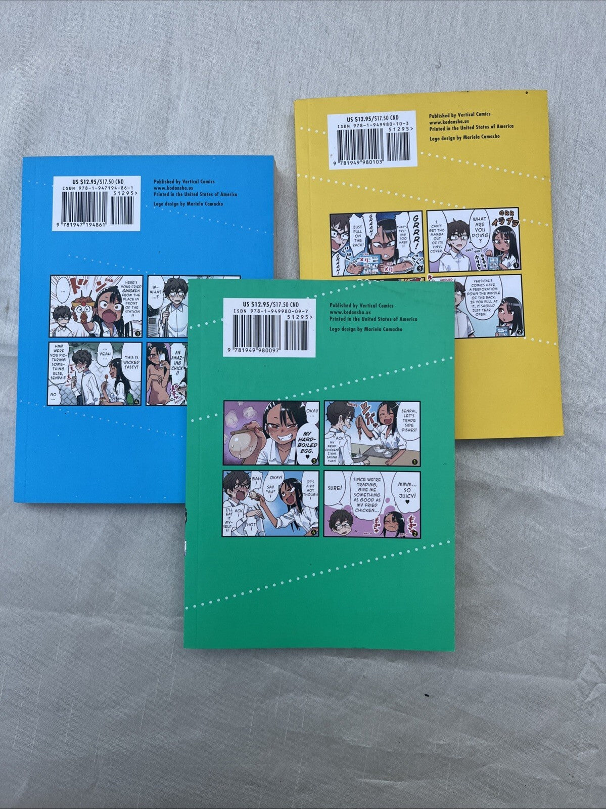 Don't Toy With Me Miss Nagatoro Volumes 1,2 & 3 Nanashi Vertical Comics Manga En