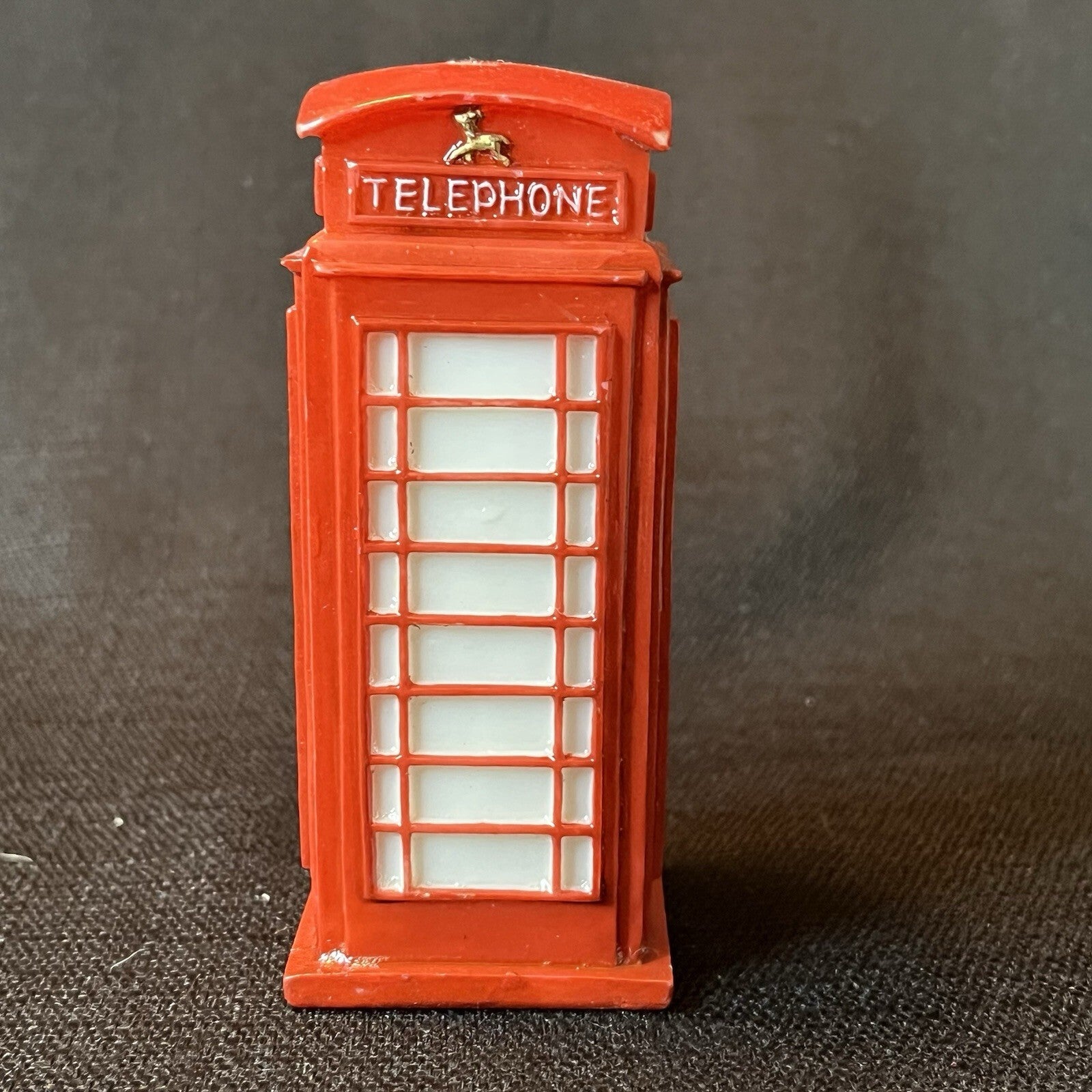 O'well Christmas Village Red Telephone Booth Phone Holiday Time Collection Acc