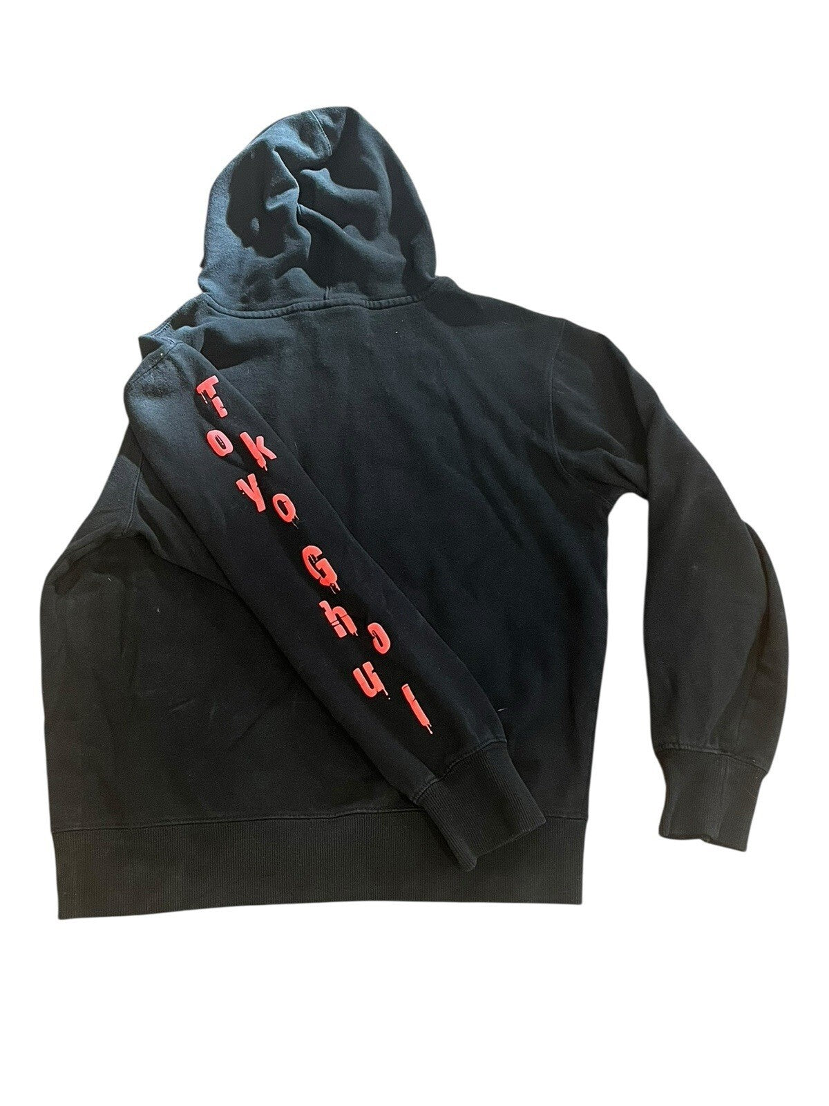 Tokyo Ghoul Crunchyroll Anime Long-Sleeve Black Graphic Hoodie Mens Medium 38/40