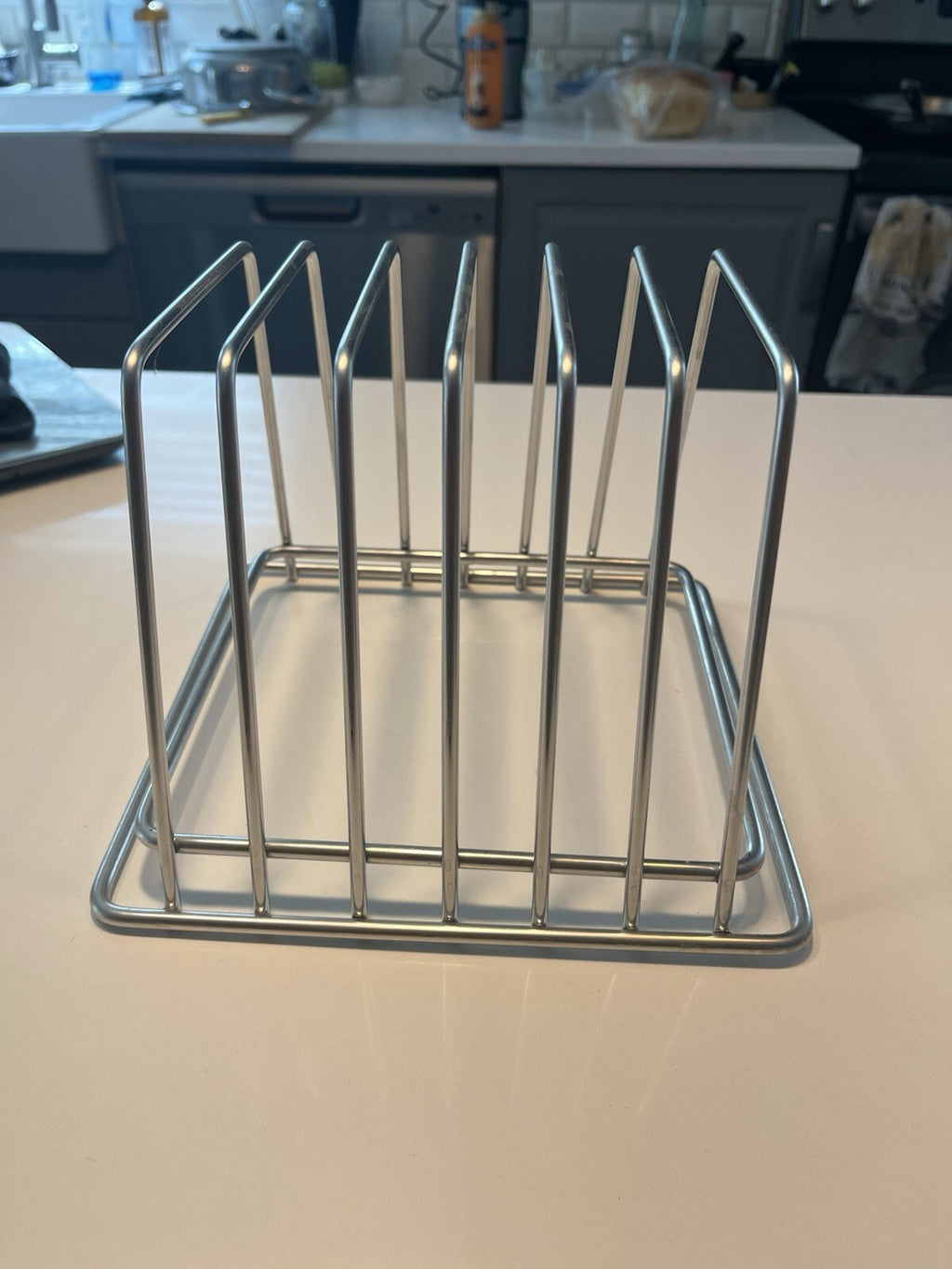 Thirteen Chefs Stainless Steel Cutting Board Rack - Holds 6 Boards up to 3/4”