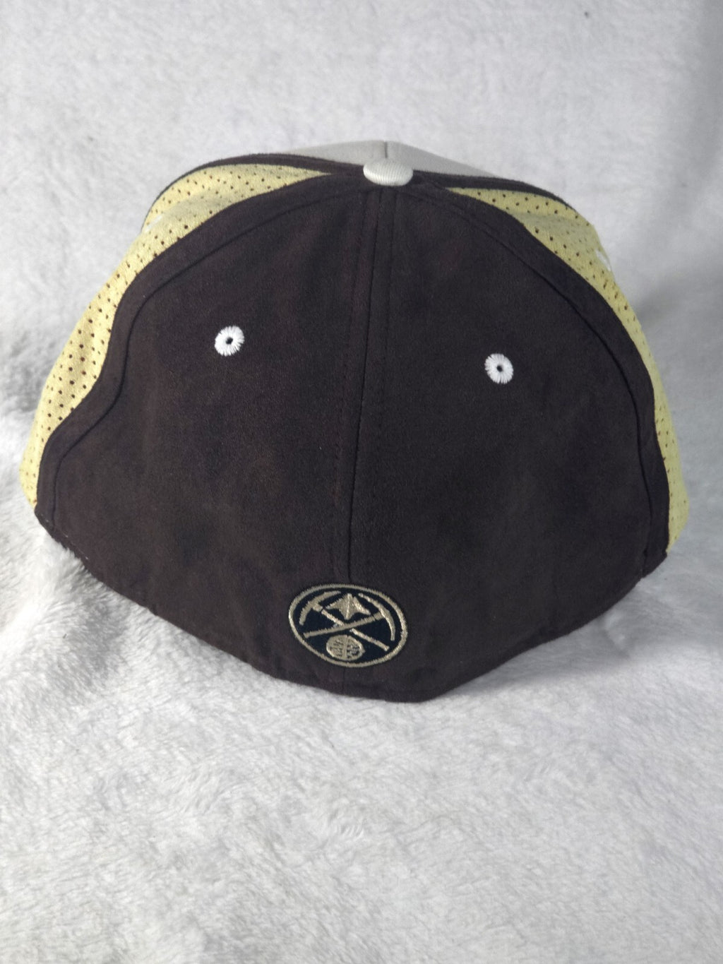 Denver Nuggets Team Logo White And Leopard Print Trucker Snapback