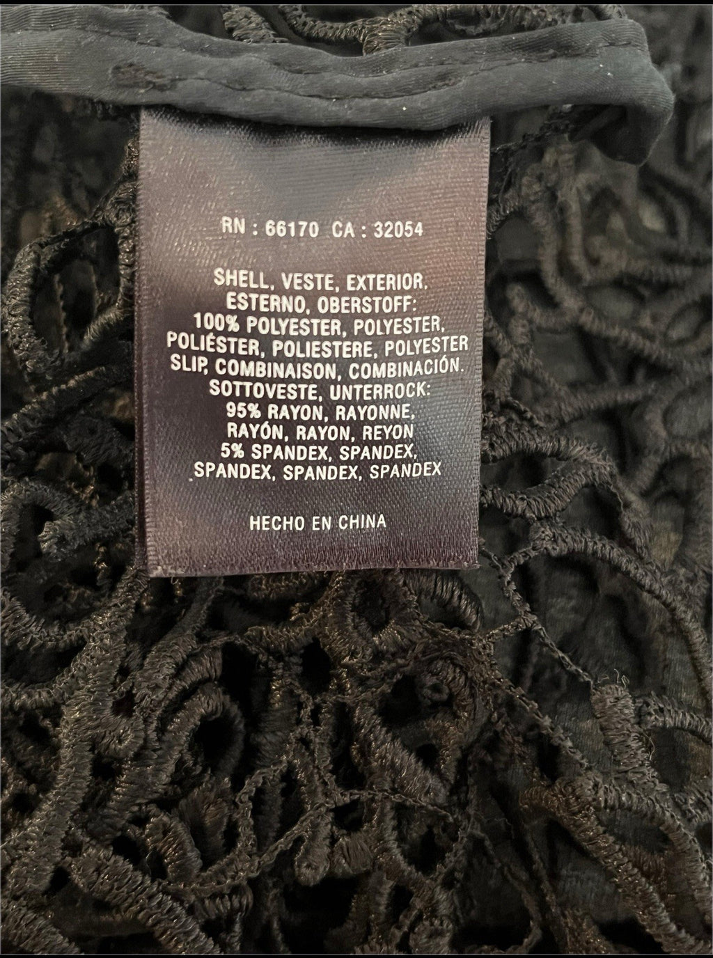 HD in Paris Anthropologie Black Sleeveless Lace Shift Mini Dress Size 12