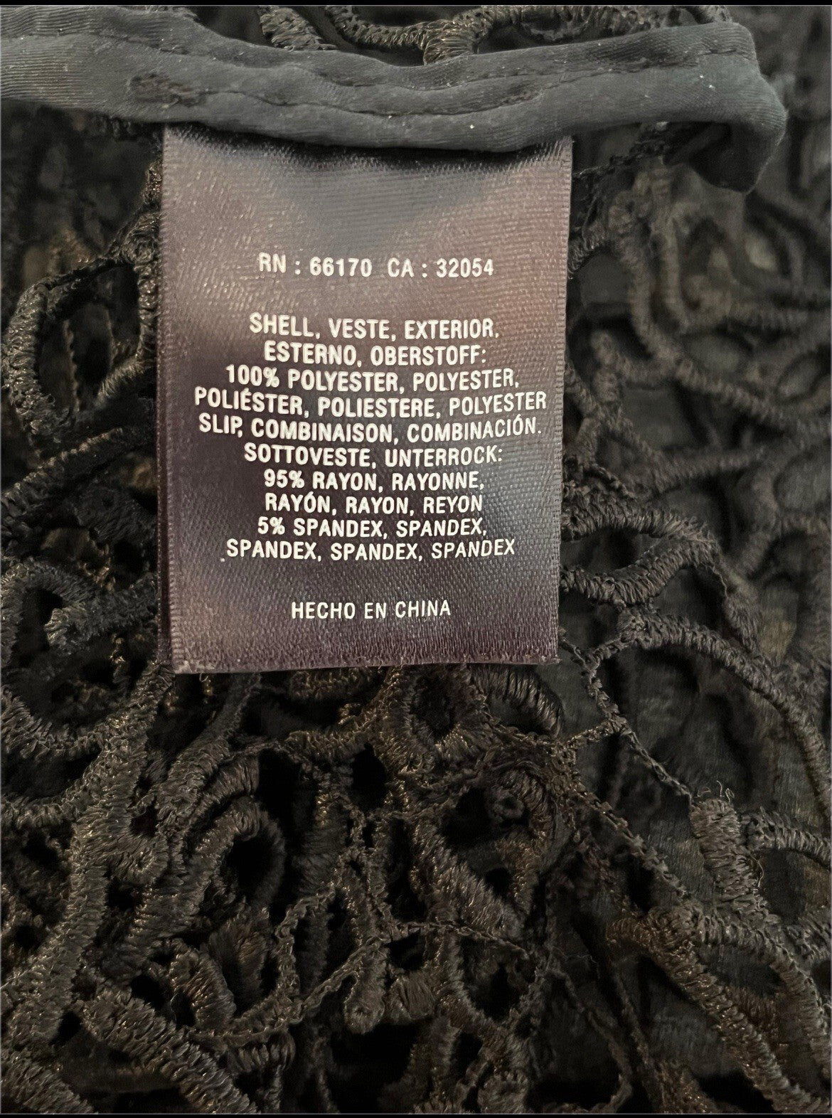 HD in Paris Anthropologie Black Sleeveless Lace Shift Mini Dress Size 12