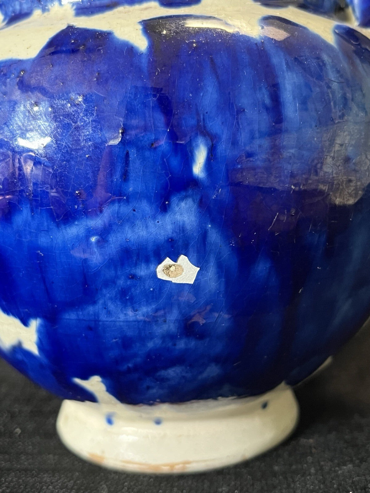 vintage studio art pottery teapot made of stoneware. ***chips In Pics **