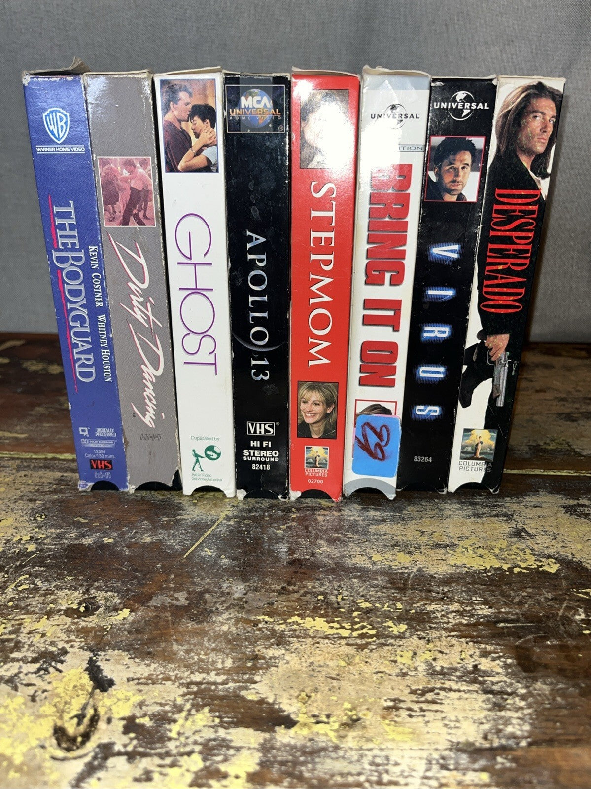 VHS Movies, Lot Of  8 Preowned Movies. Exterior package does have imperfections.