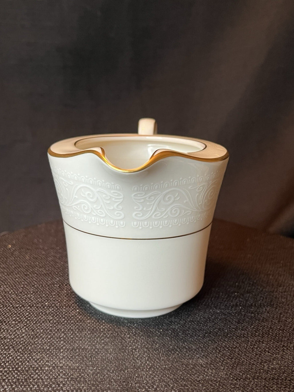 Noritake China Ivory Color Creamer Tulane Pattern 7562