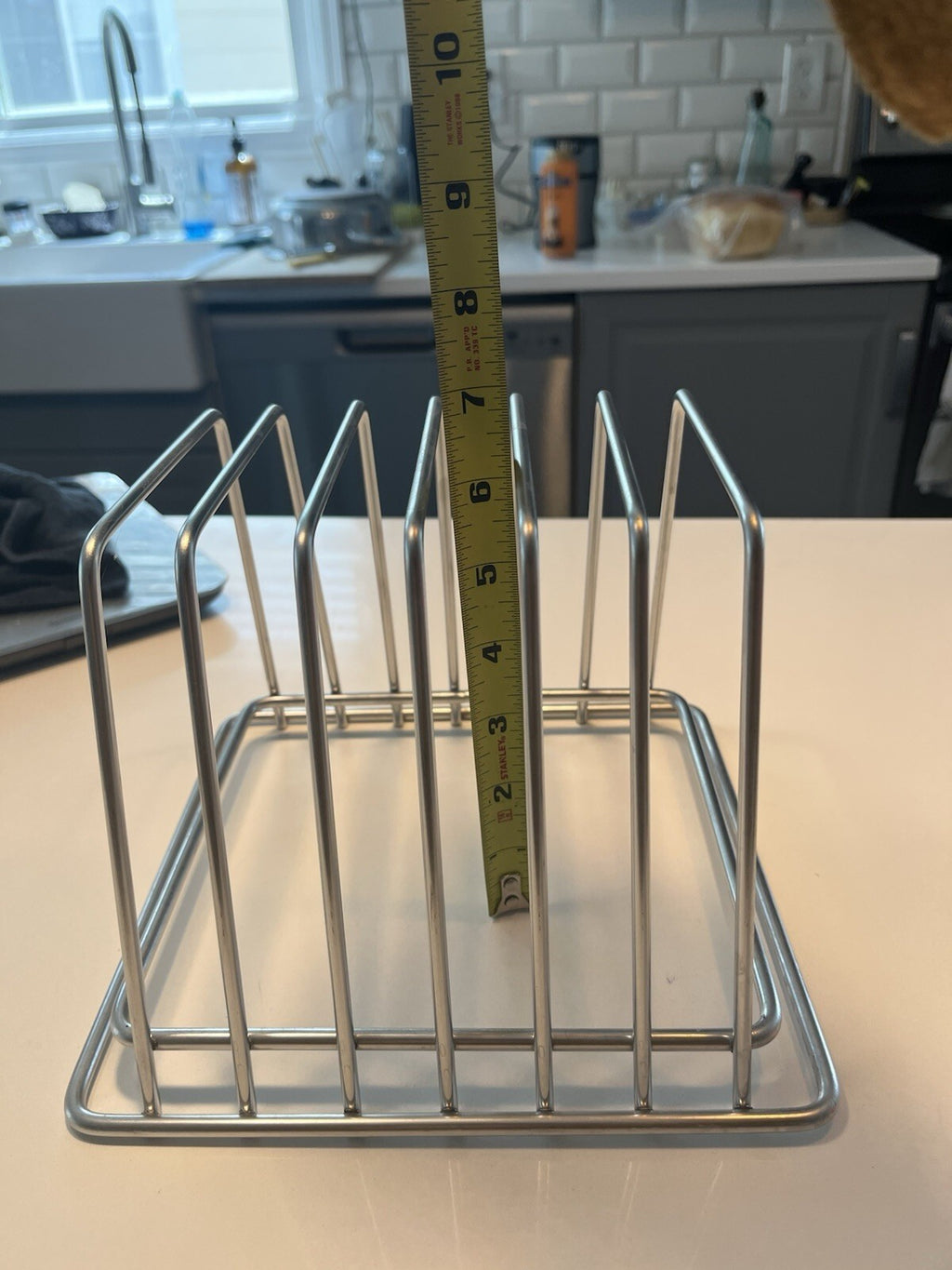 Thirteen Chefs Stainless Steel Cutting Board Rack - Holds 6 Boards up to 3/4”