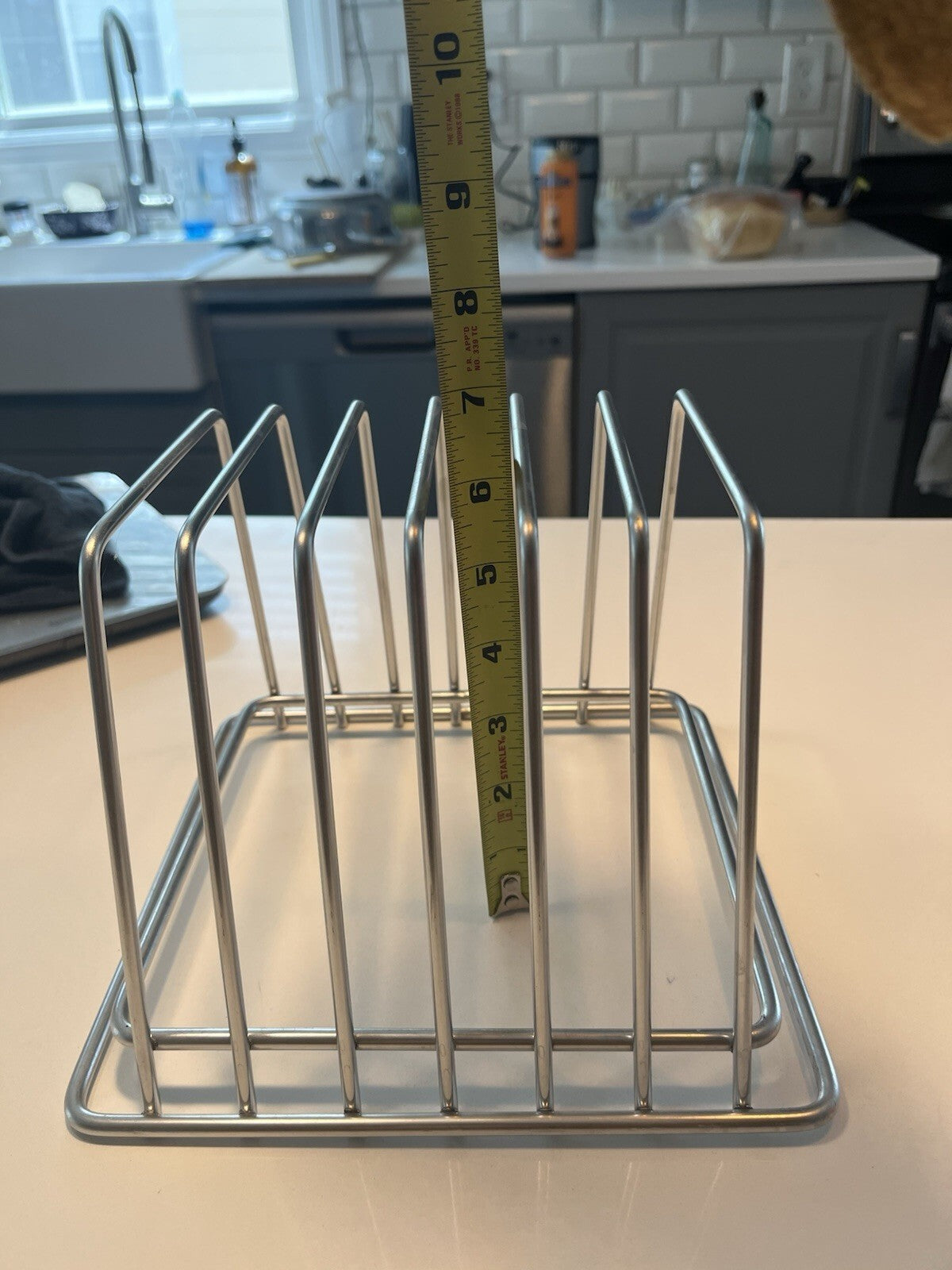 Thirteen Chefs Stainless Steel Cutting Board Rack - Holds 6 Boards up to 3/4”