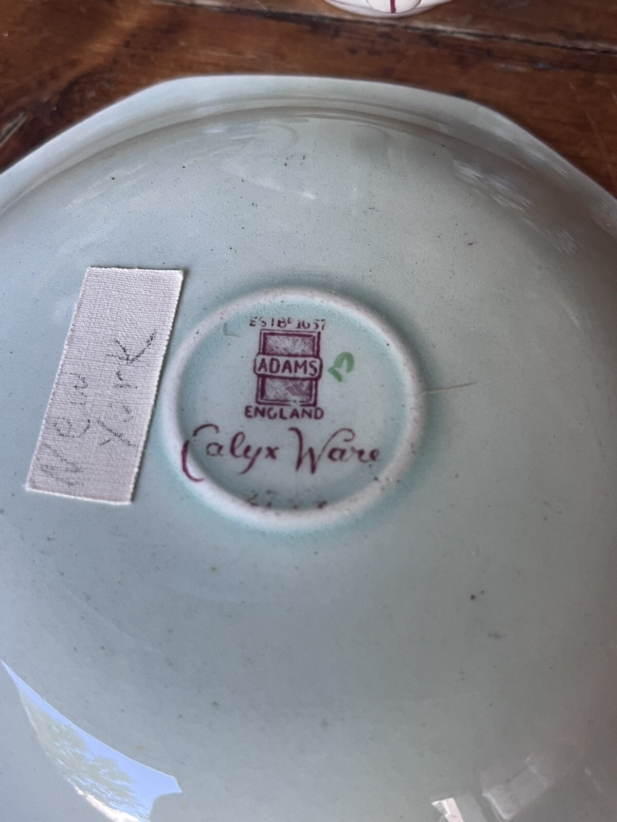 Adams Calyx Ware Cup & Saucer 'Singapore Bird' English Ironstone