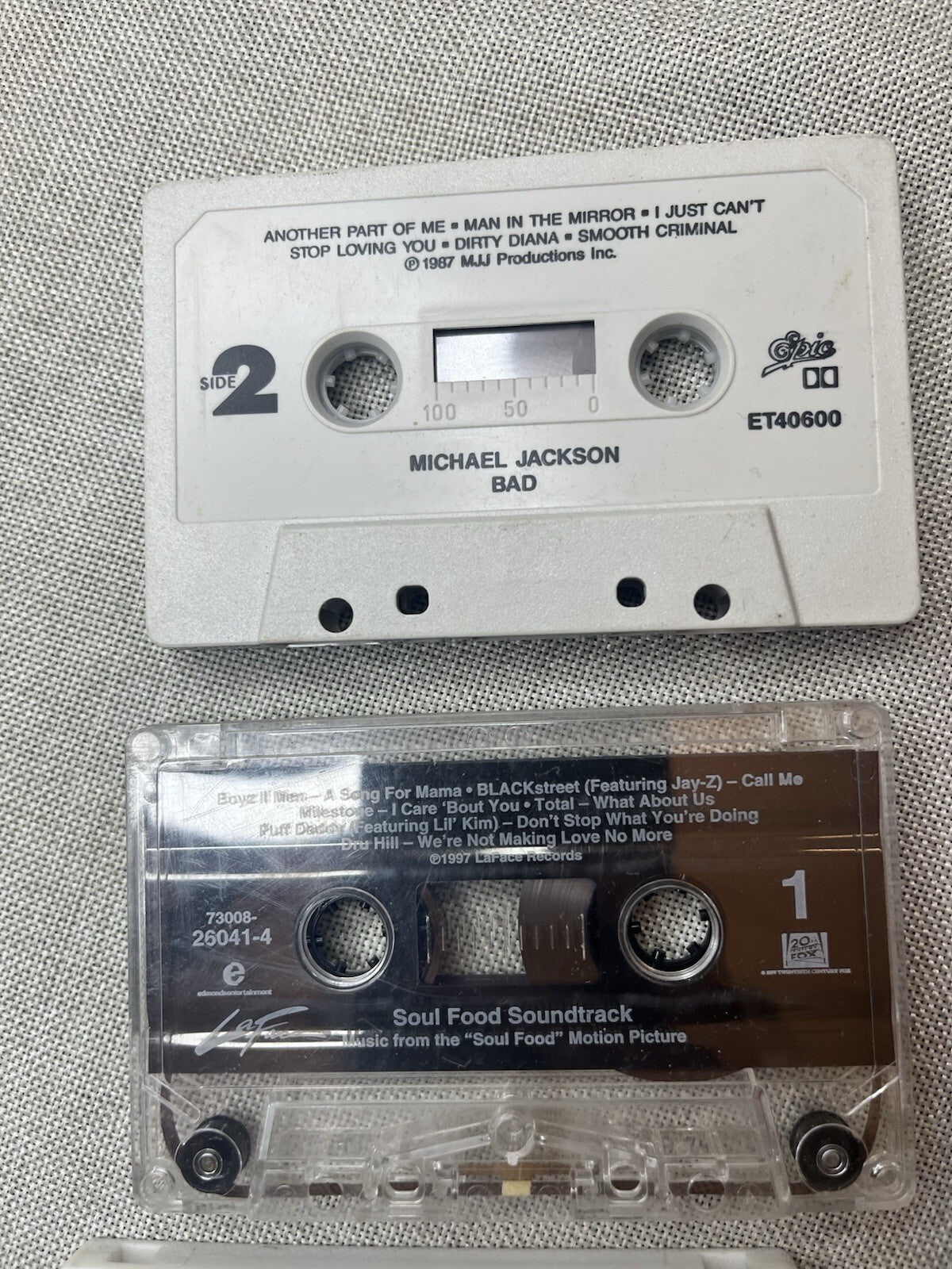 collection of audio cassette tapes from the 1980s and 1990. Mostly Singles