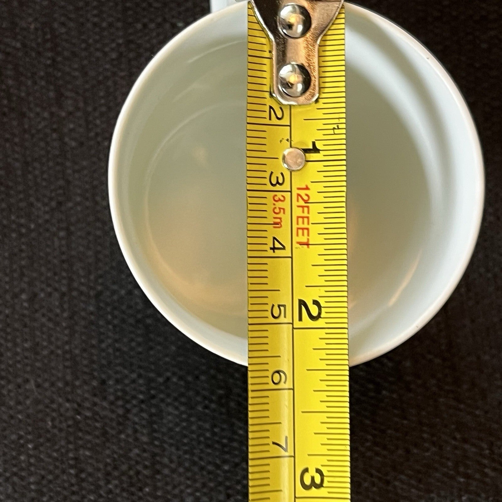 Vintage  S. Paulo Demitasse Espresso Cup And Saucer Brazil WHITE/GOLD