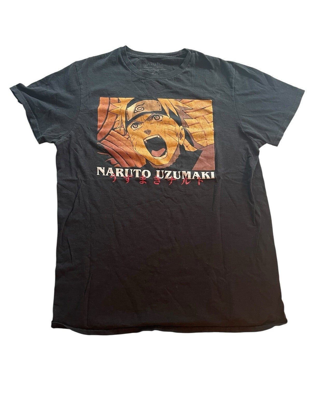 Naruto Shippuden UZUMAKI T- Shirt Youth   Medium black Vintage