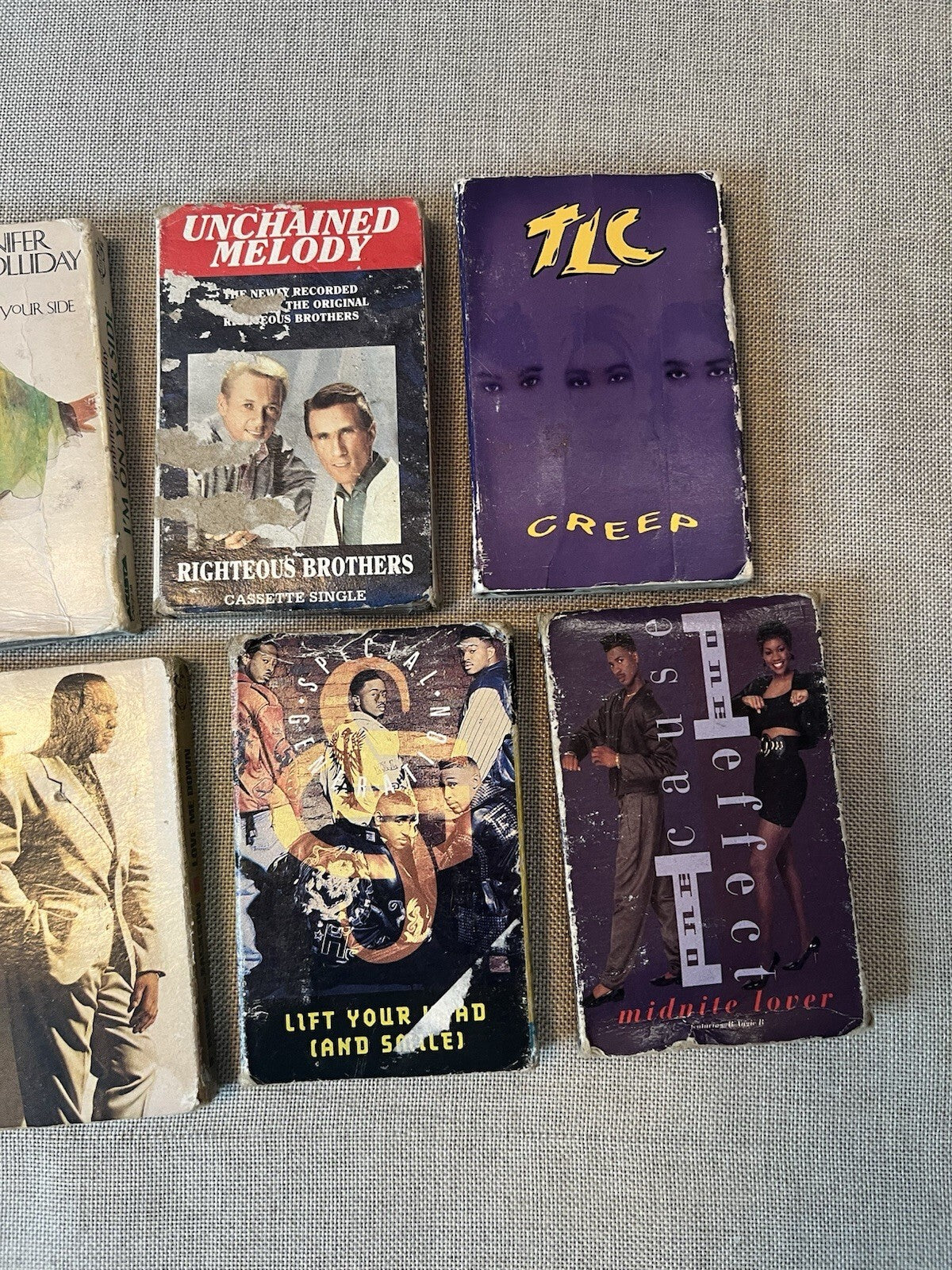 collection of audio cassette tapes from the 1980s and 1990. Mostly Singles