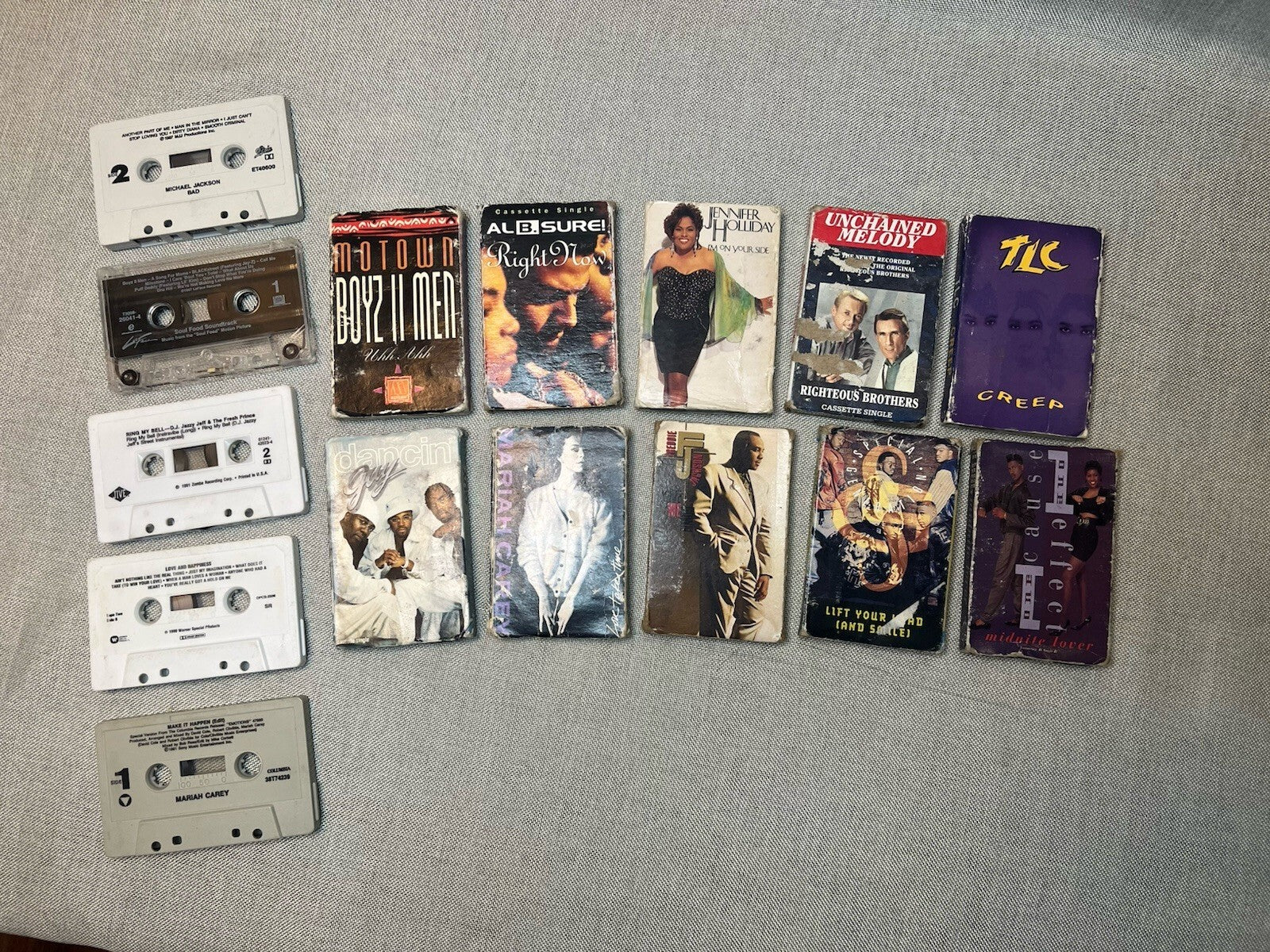 collection of audio cassette tapes from the 1980s and 1990. Mostly Singles