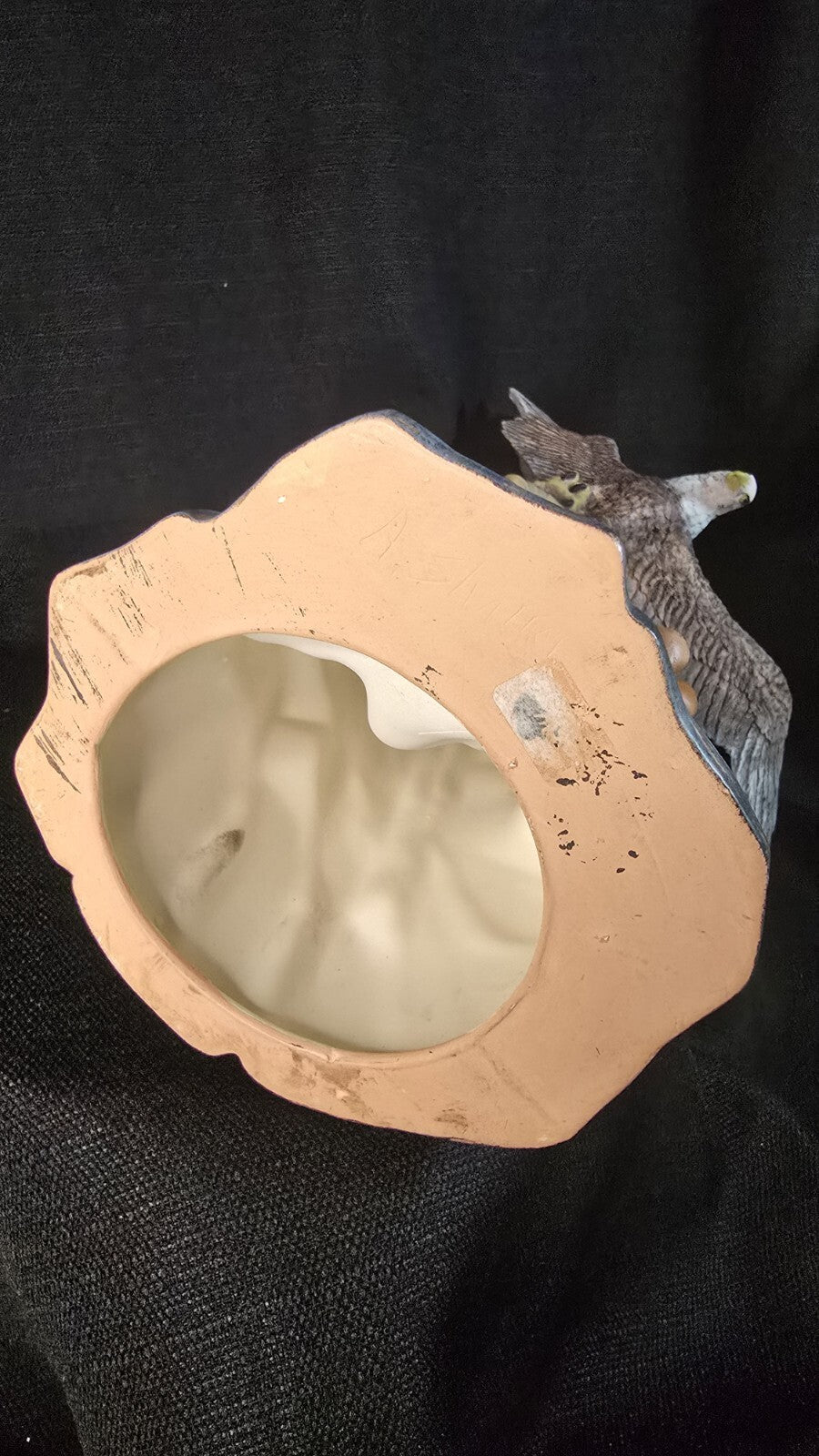 1987 Native American Indian Brave/Eagle Provincial Mold Chalkware