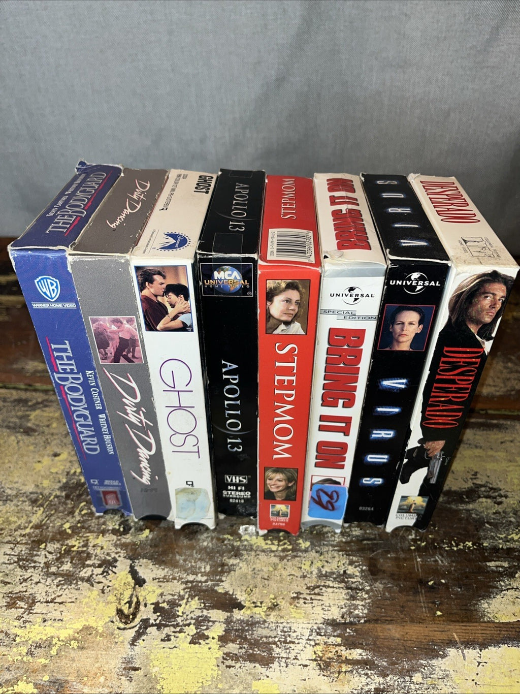 VHS Movies, Lot Of  8 Preowned Movies. Exterior package does have imperfections.