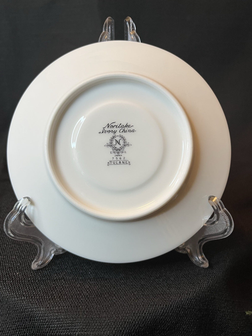 Noritake Bone China Japan 7562 Tulane Saucer Ivory And Gold Replacement