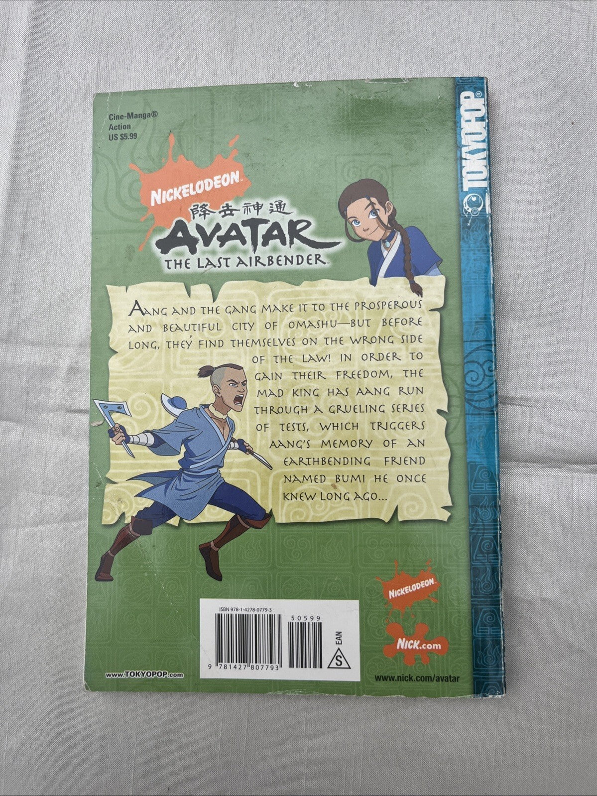 Avatar Airbender Tokyopop Cine-Manga Volume 5