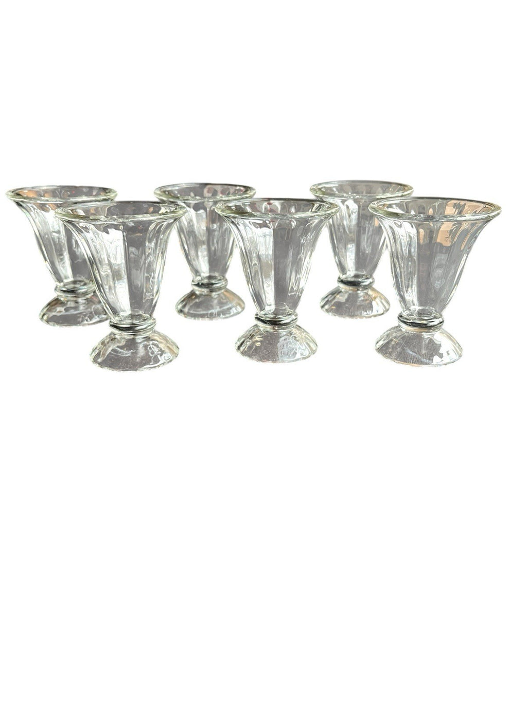 Lot Of 6 LIBBEY 5115 5" Tall Tulip Sundae Glasses  - Made in U.S.A.