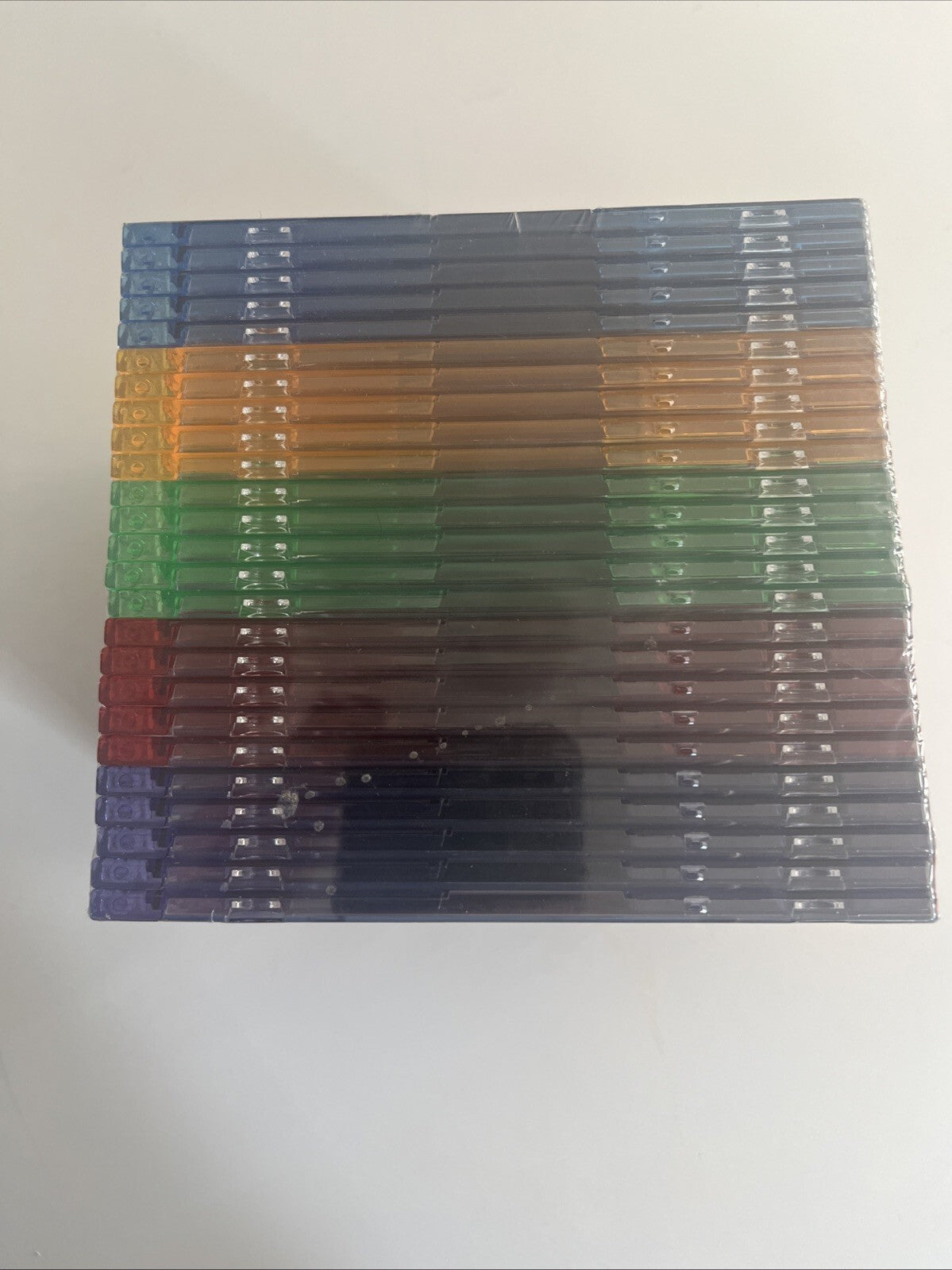 TDK 25 Pack Slim Color CD Cases To Organize Your Collection Sealed New