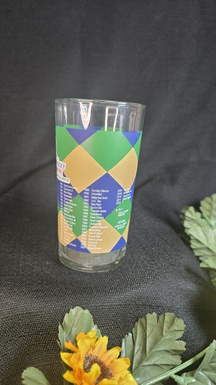 2012 Official 138th Kentucky Derby Mint Julep Glass Churchill Downs